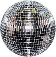 A 12 inch Mirror Ball for discos